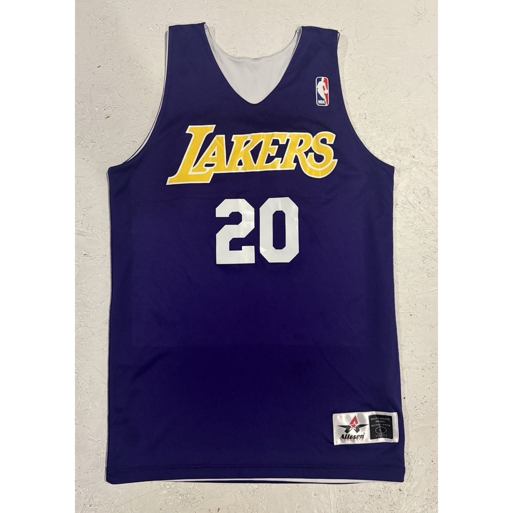 Alleson Athletic‎ Los Angeles Lakers Reversible Jersey Purple White Youth Large